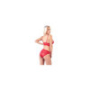 Ensemble 2 pièces rouge dentelle 